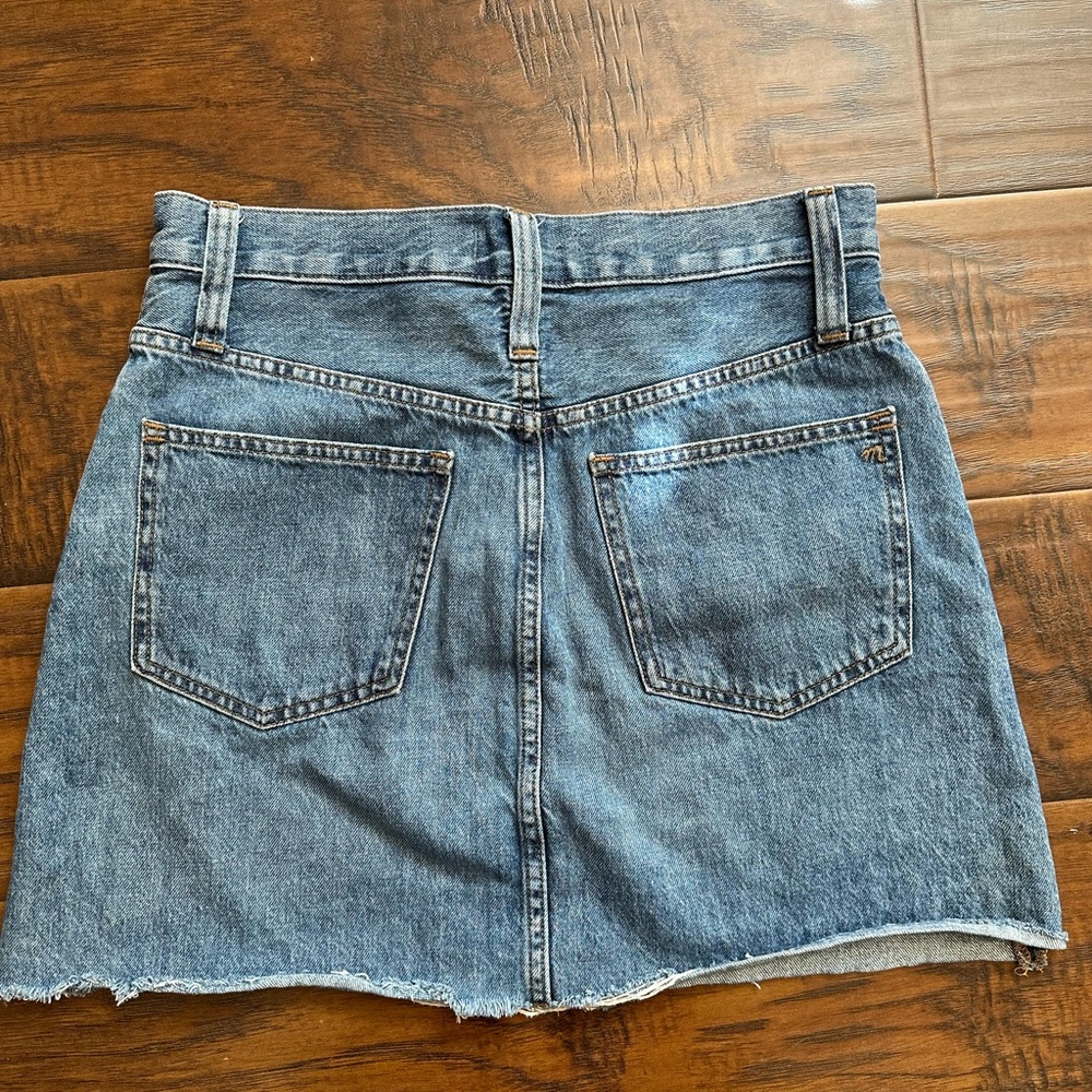 Madewell Rigid Denim A-Line Skirt - Picture 4 of 10